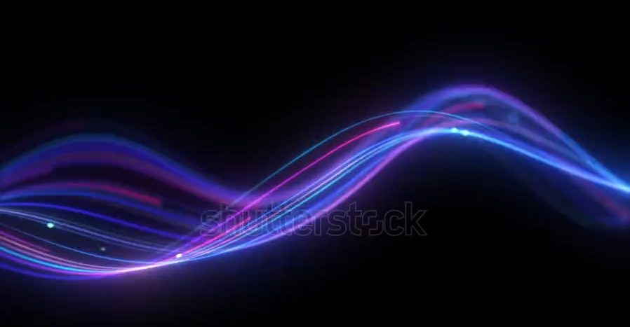 Abstract flowing light waves background