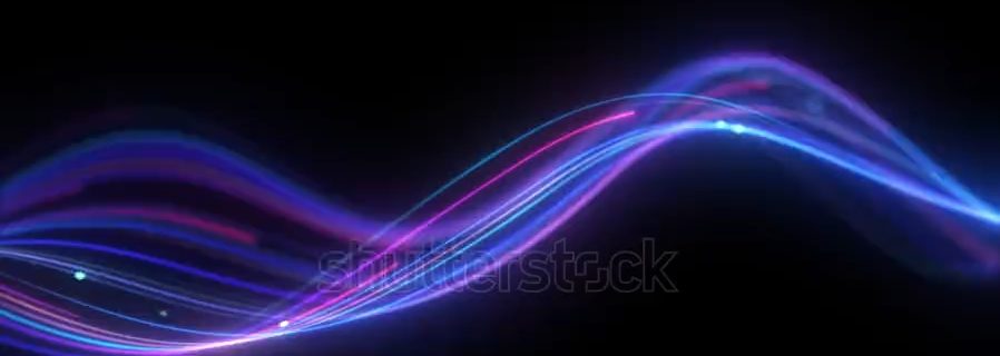 Abstract flowing light waves background