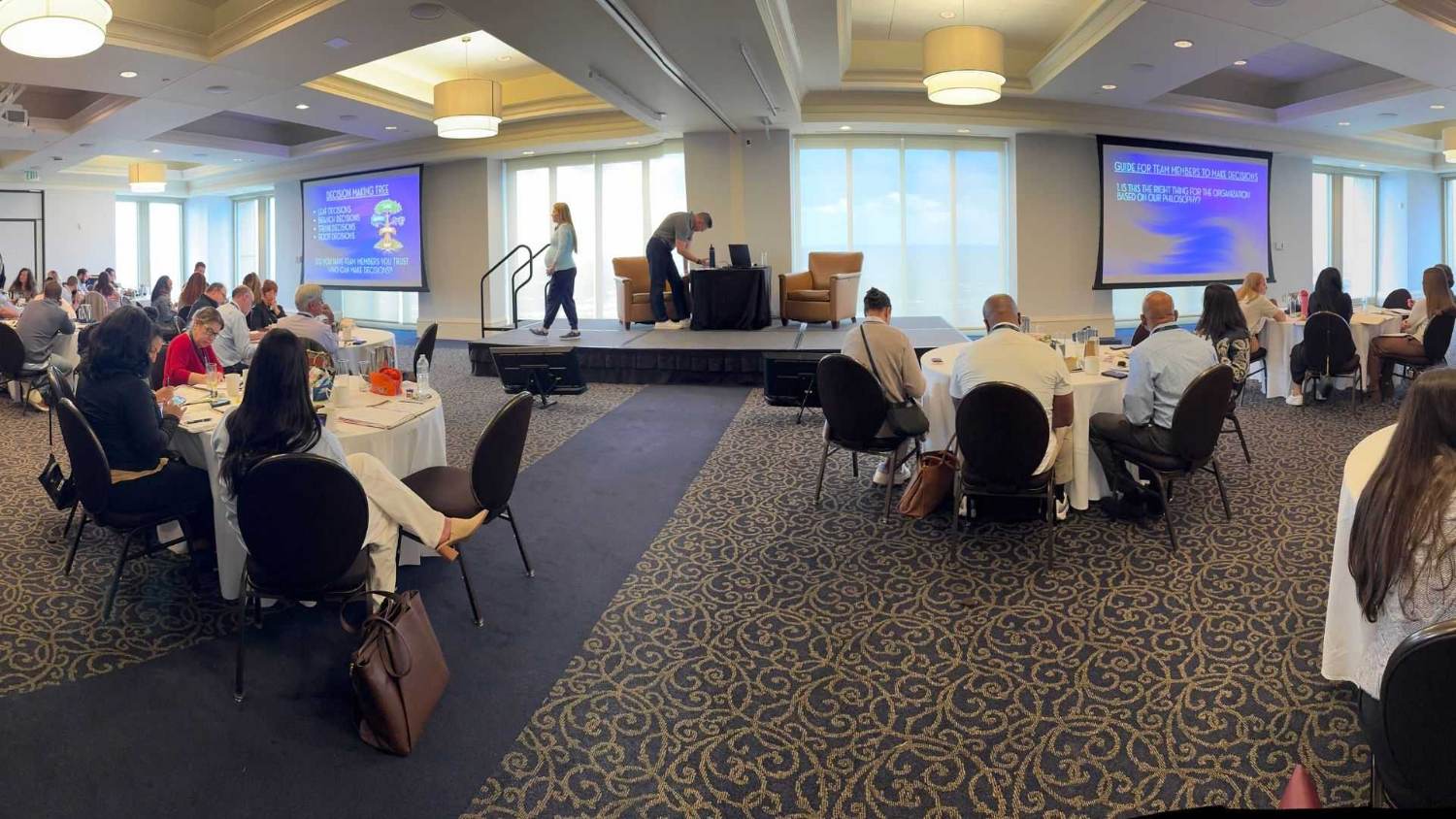 Business owners attending a BIZROK conference session