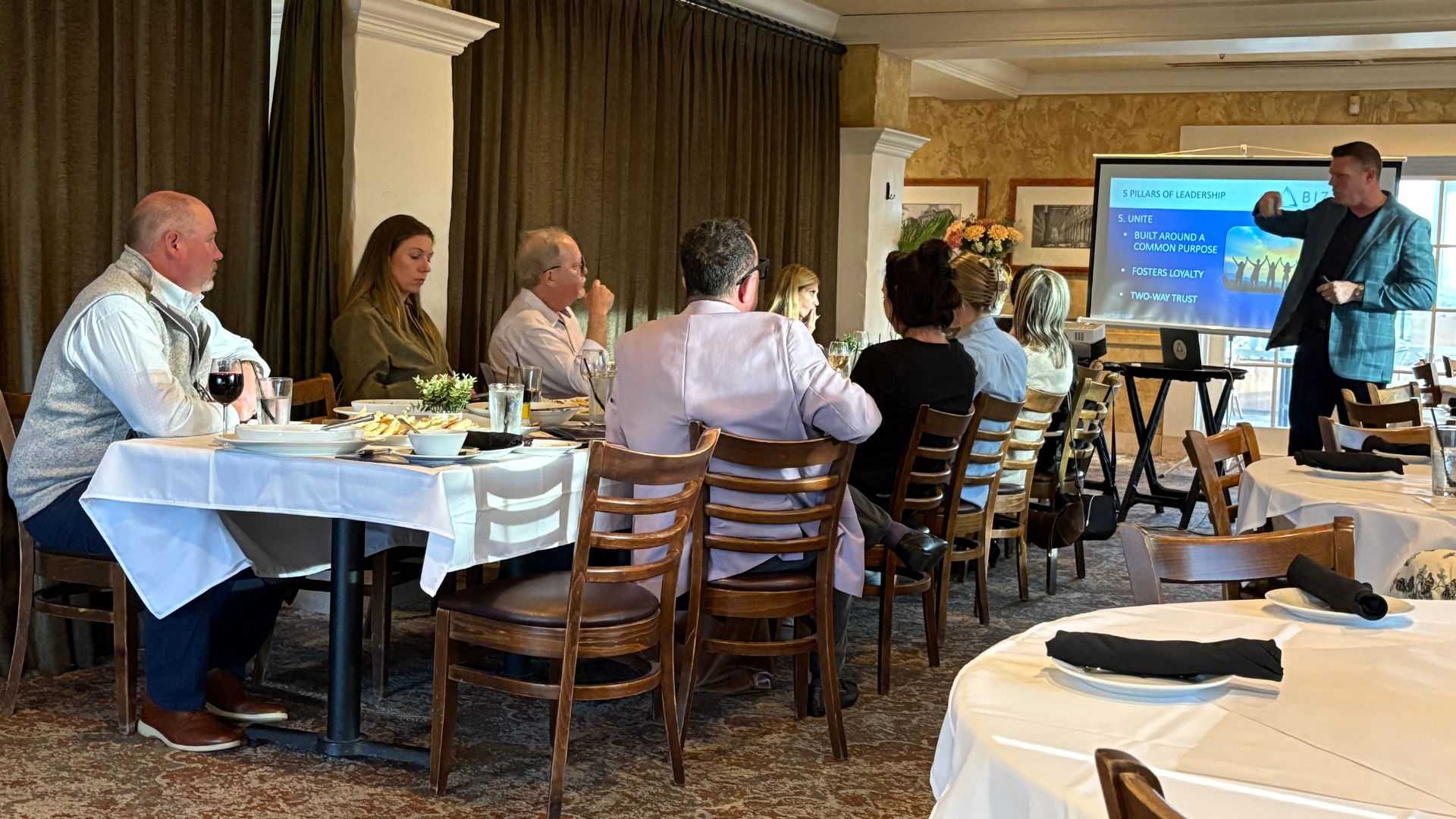Business owners at a BIZROK roundtable session